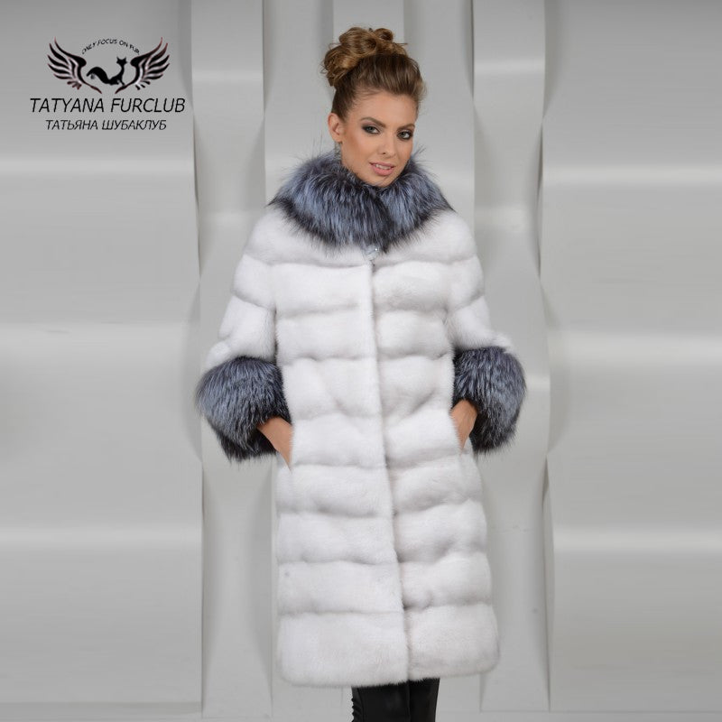 real mink fur collar