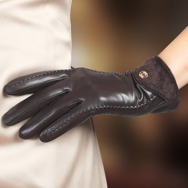 fleece lined gloves womens