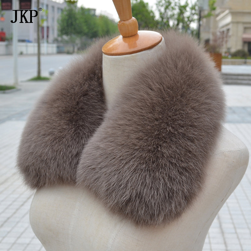 real fox fur collar