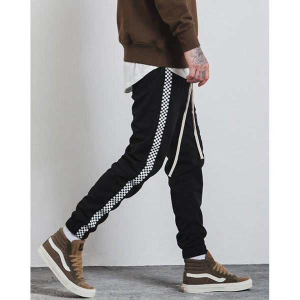 mens joggers stripe