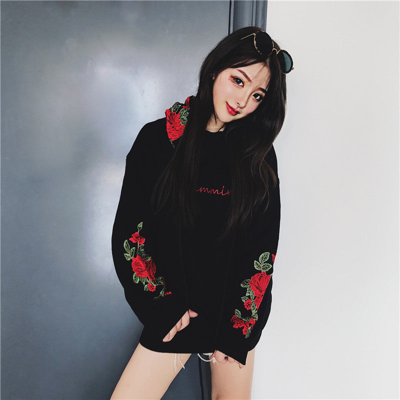 rose hoodie women's