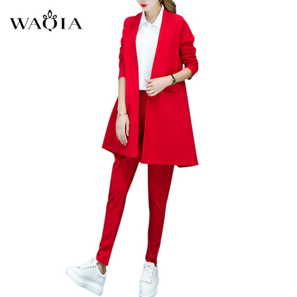 women's plus size red pants suit