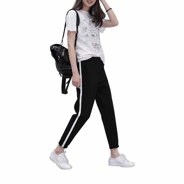 black casual trousers womens