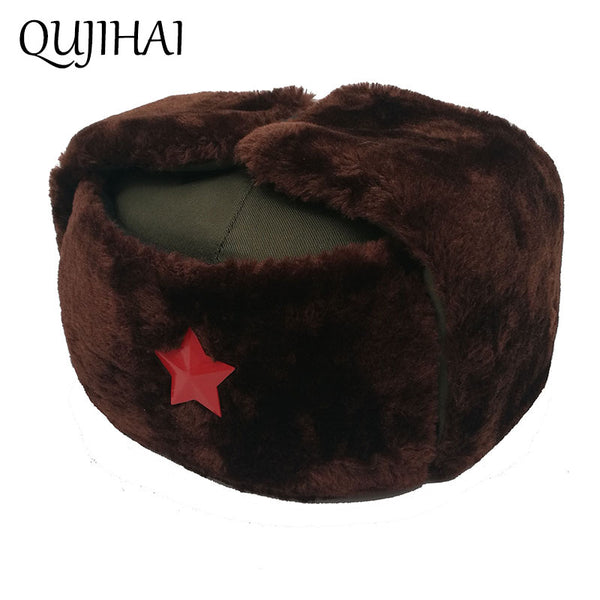 mens fur hat with ear flaps