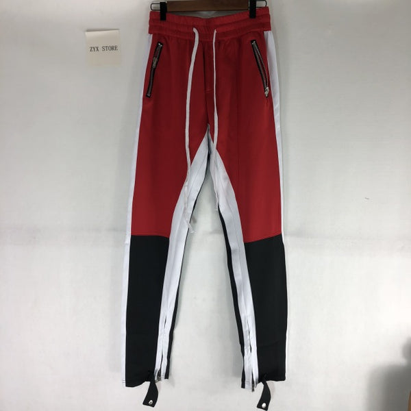 color block track pants womens