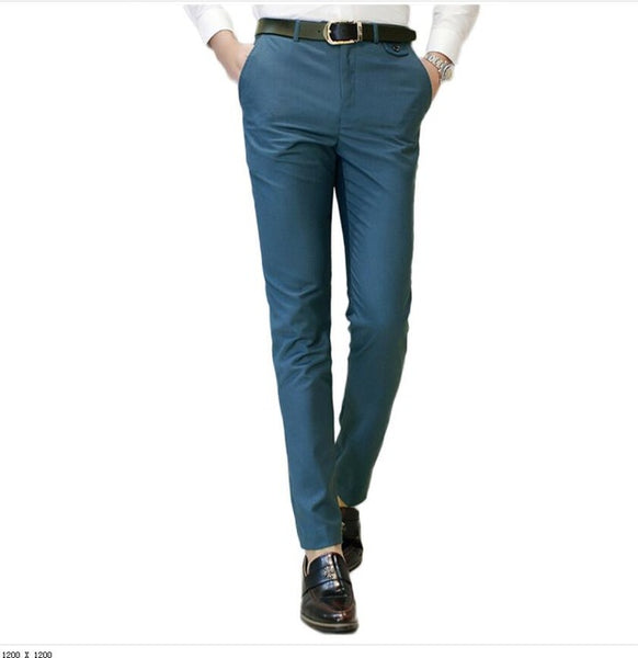 smart casual blue pants