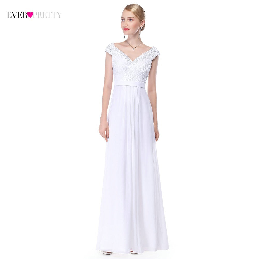 Beautiful Cheap A Line Wedding Dresses China Cap Sleeve V Neck