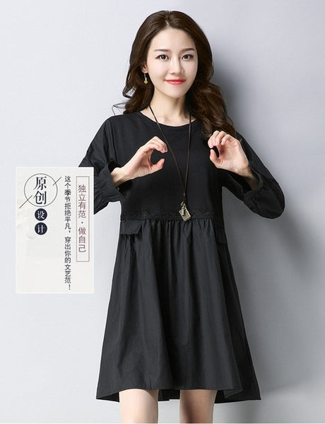 girls casual black dress