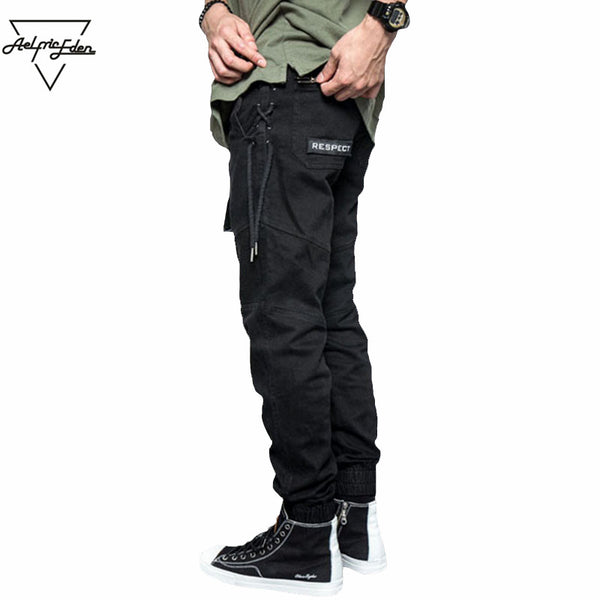 skinny cargo pants mens black