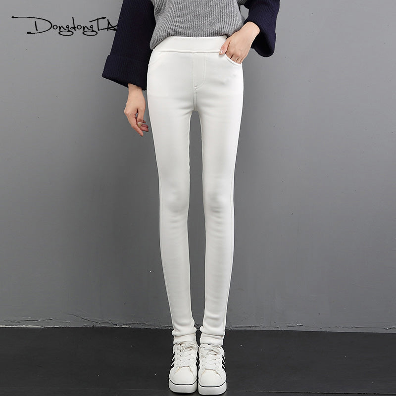 womens winter white leggings