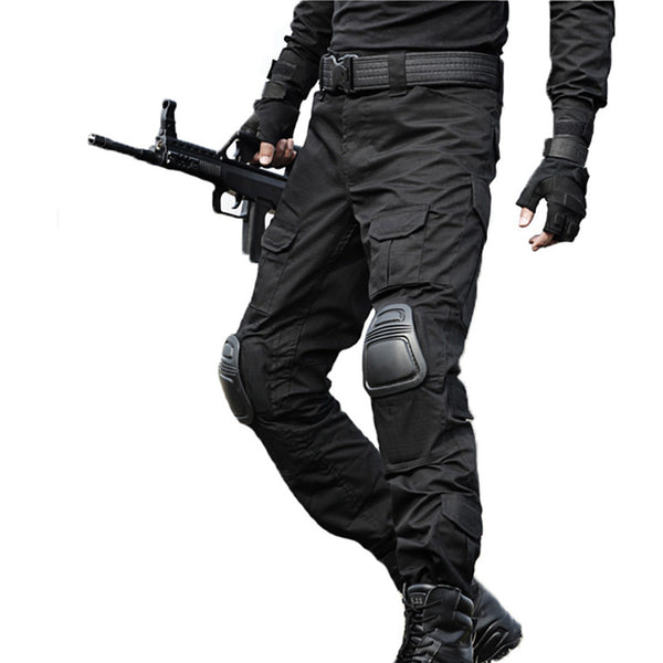 black military cargo pants mens