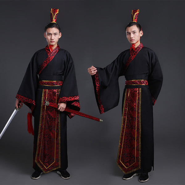 2018 new black traditional national tang suit ancient ...