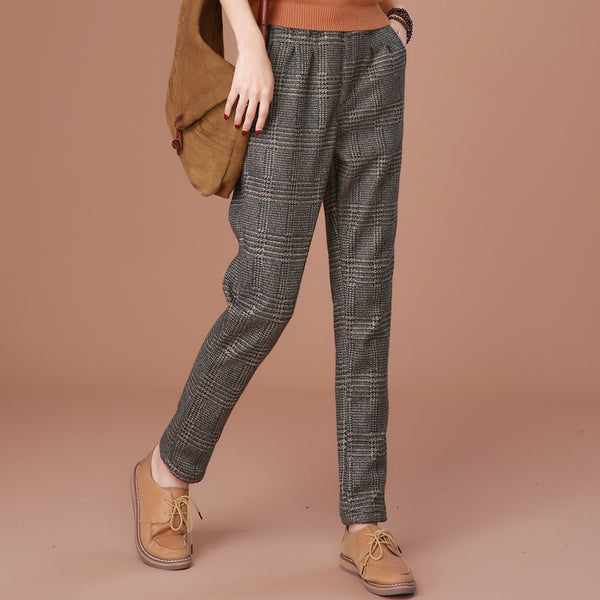 casual wool pants