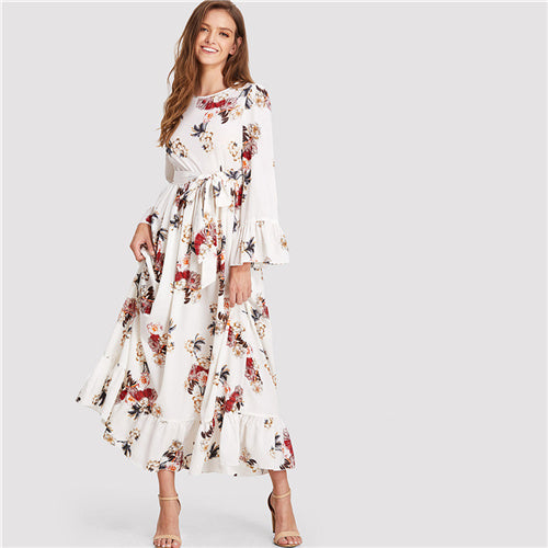 shein long sleeve maxi dress