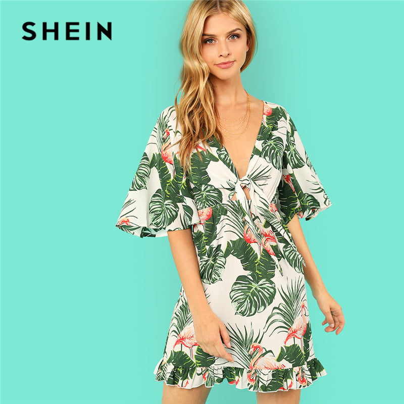 tropical casual dress