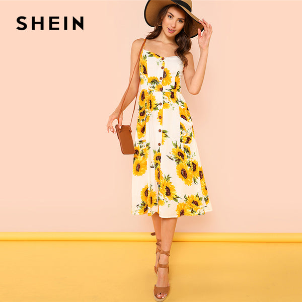 boho sunflower dress