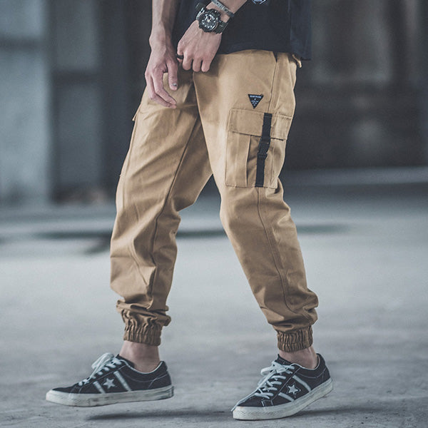 khaki colored joggers