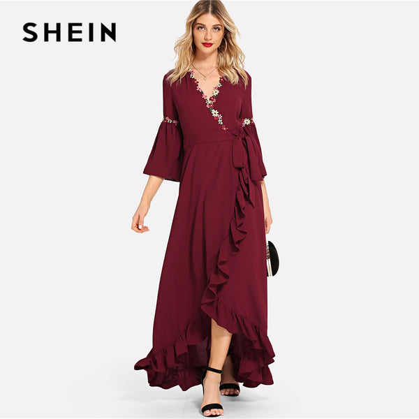 burgundy beach dress