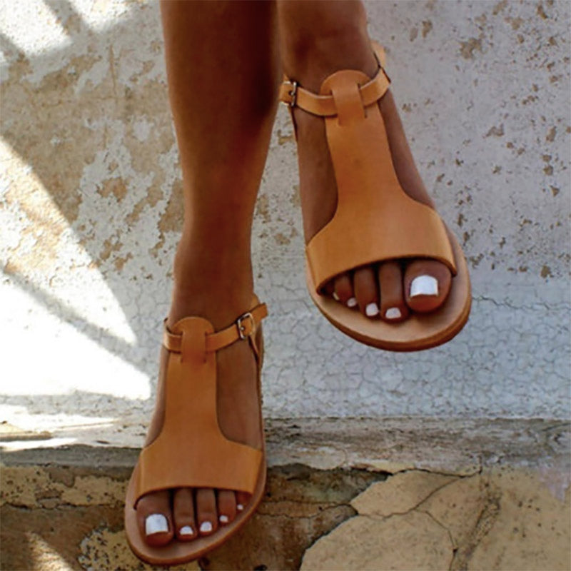 ladies leather gladiator sandals