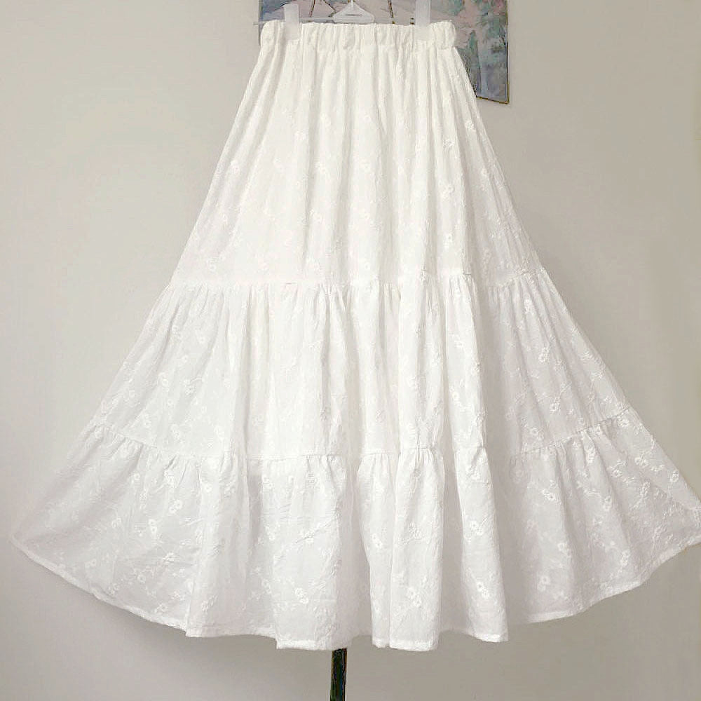 long white summer skirt