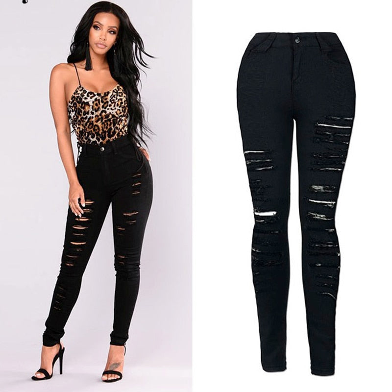 black faded jeans women's