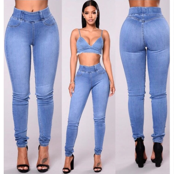 elastic stretch jeans