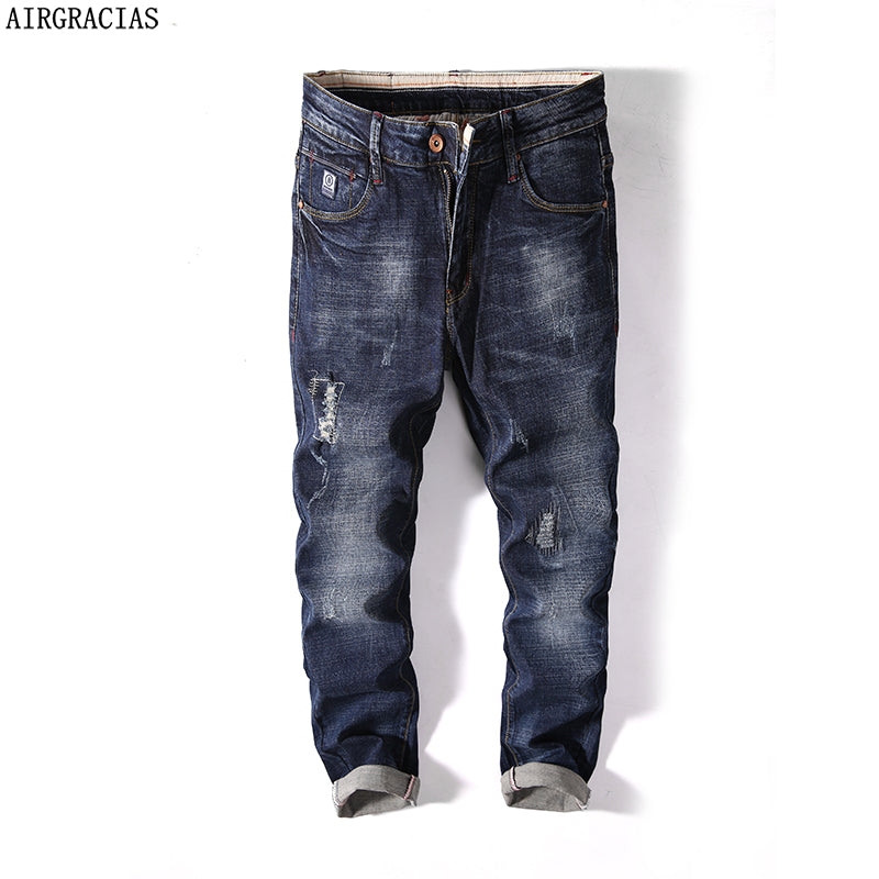 mens distressed jeans size 40