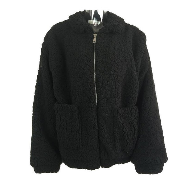 4XL Plus Size Faux Fur Coat Woman 