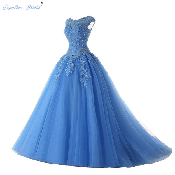 sapphire quinceanera dresses