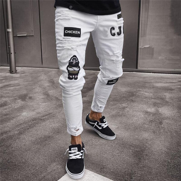 vintage ripped jeans