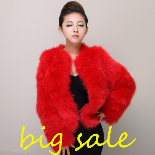 short rabbit fur jacket