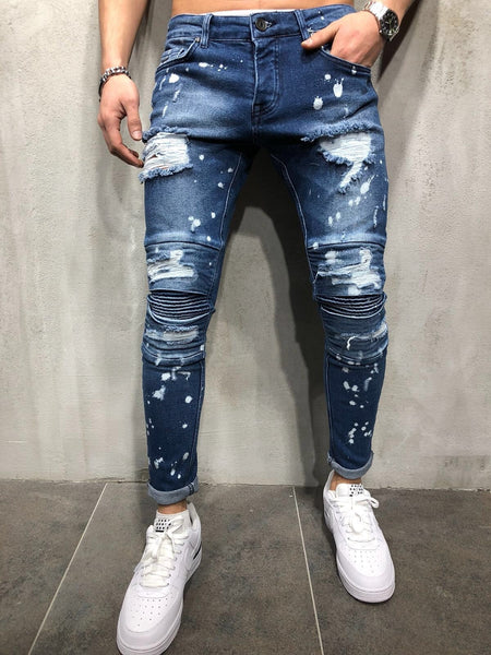 ripped jeans mens fashion skinny