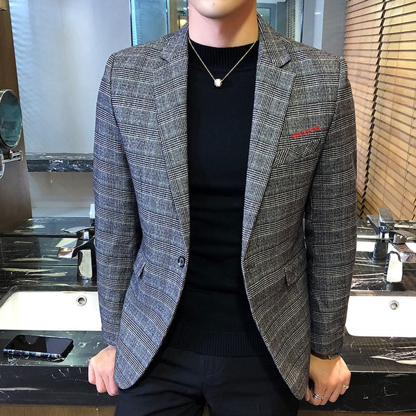 men's plaid blazers