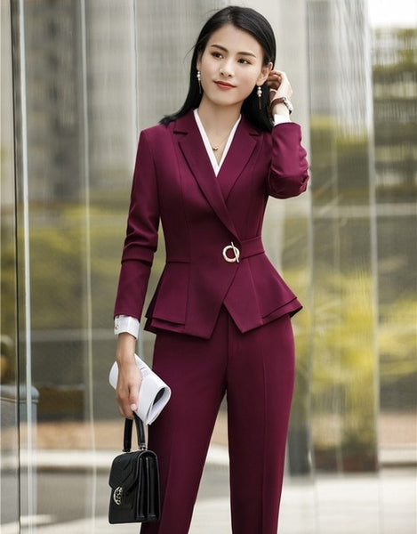 office pant suits for ladies