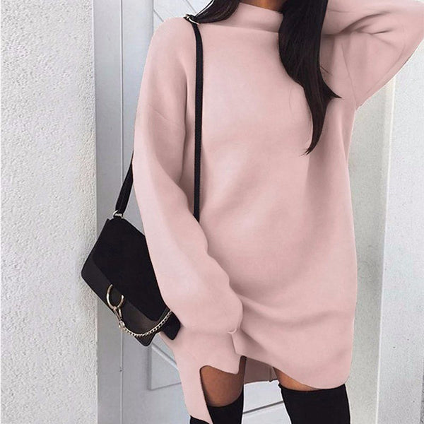 plus size mini sweater dress