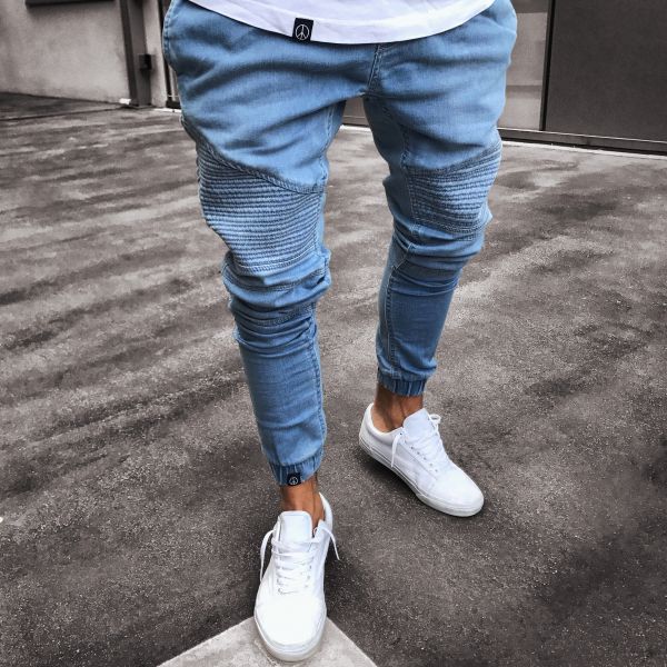 ripped jeans white shoes