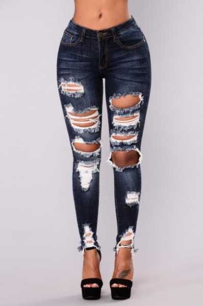 ripped up jeans