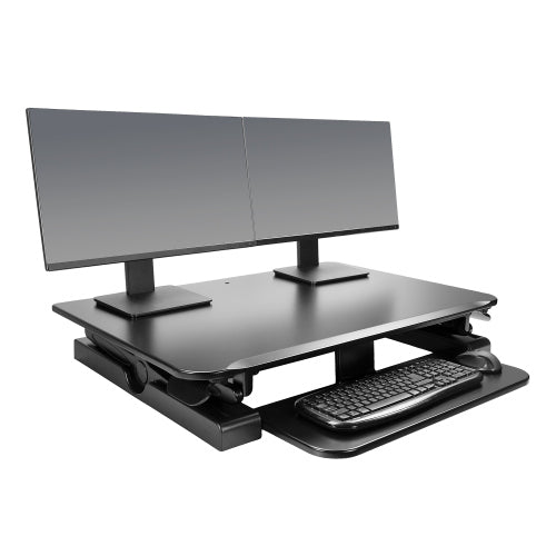 cooling pad adjustable standing desk converter