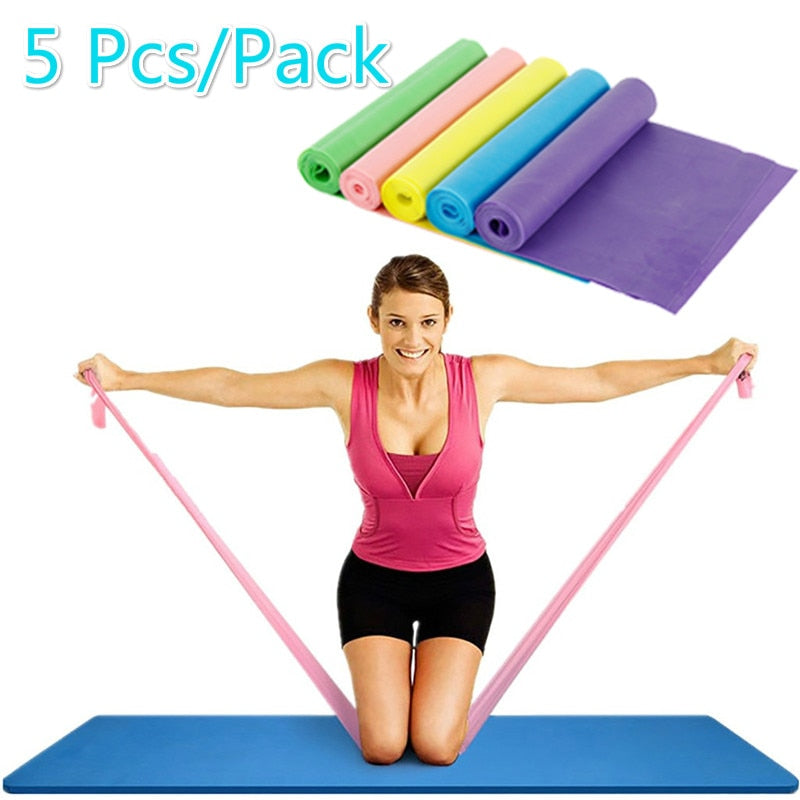 5PCS Latex Yoga Elastic Band – 5062 Premium Fitness