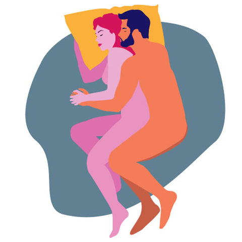 Spooning sex position to make sex last longer