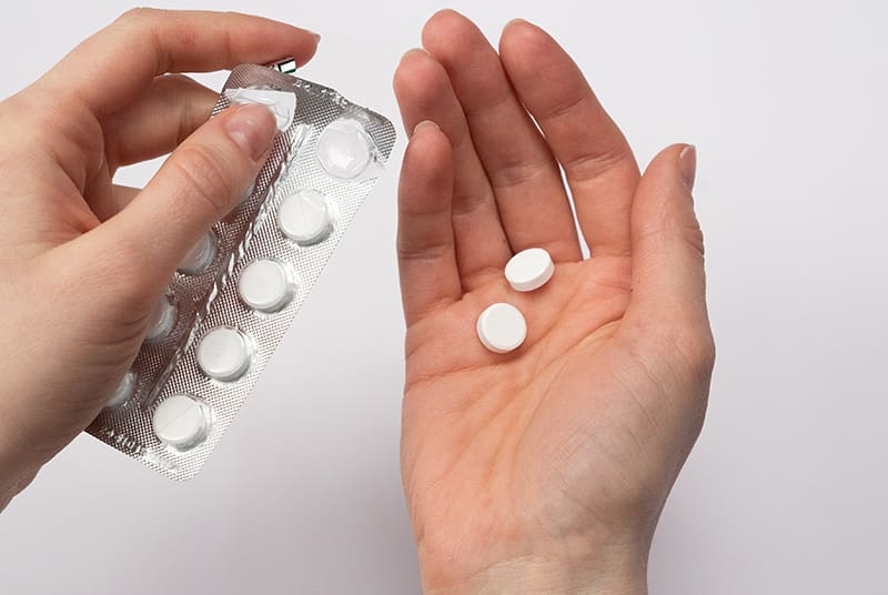 Medication for erectile dysfunction in persons hand