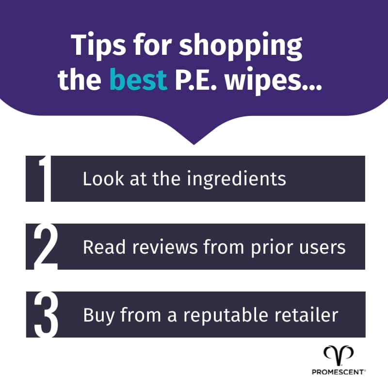Tips for purchasing sex wipes for premature ejaculation
