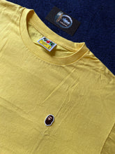 Load image into Gallery viewer, Bape Yellow One Point Ape Face Tee