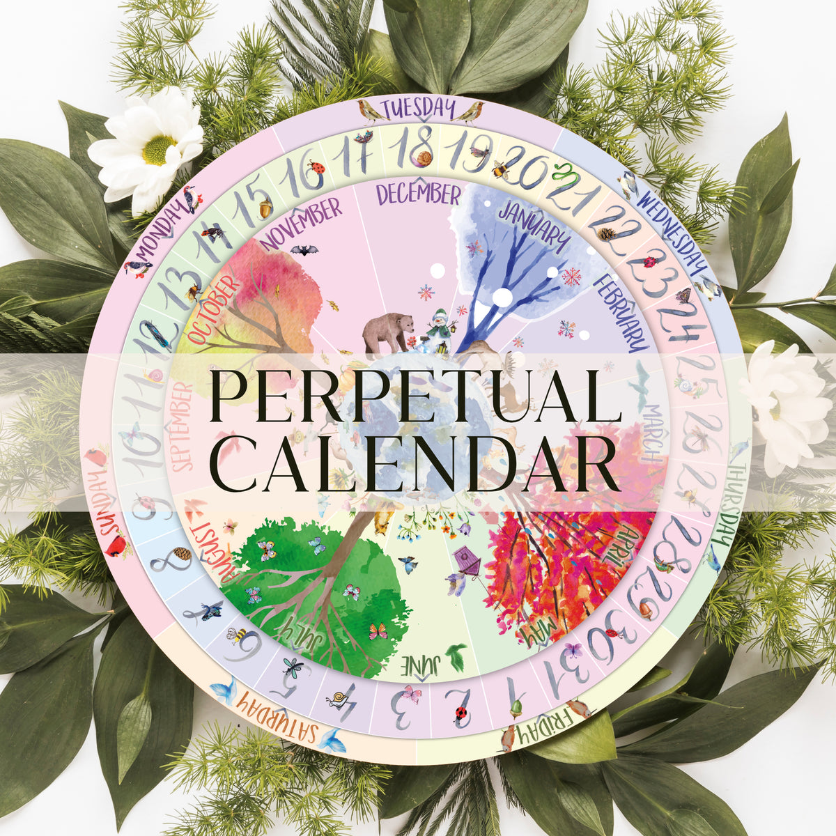 Make Your Own Perpetual Calendar with this Beautiful Printable