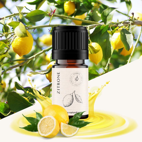 BIO Zitrone 5 ml I 100% Naturreines Zitronenöl I Citrus limon I Konzentriert-und-gut-gelaunt-Öl