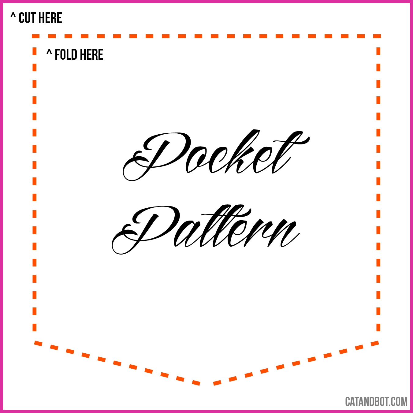 Free Printable T-shirt Pocket Pattern