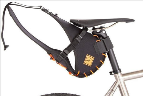 Restrap bike saddle bag for under bicycle saddle