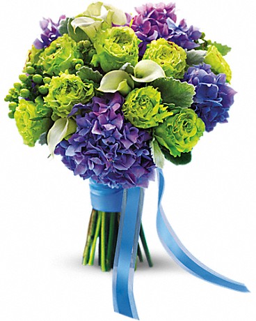 Luxe Lavender And Green Bouquet