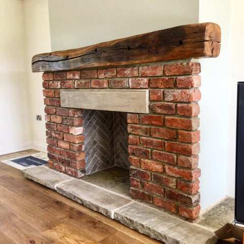 reclaimed fireplace