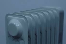 close up of cast iron radiator